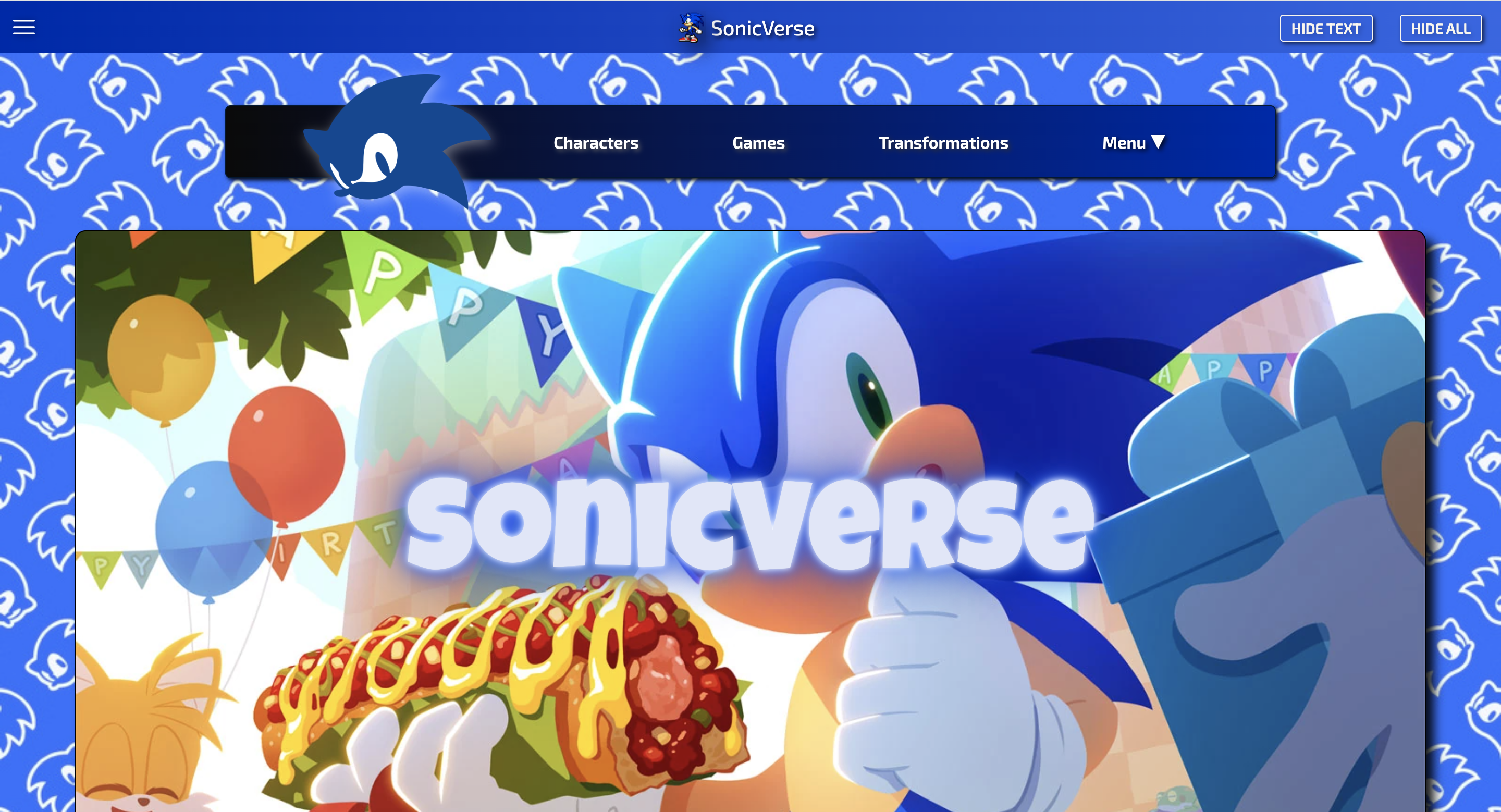 SonicVerse Website Picture
